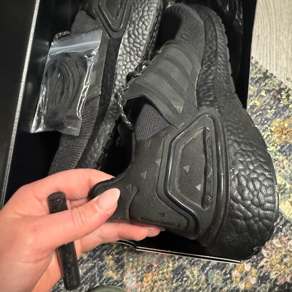 Adidas Ultraboost 20 “All Black” Pharrell Williams GUC Men Size 13 - Picture 7 of 10